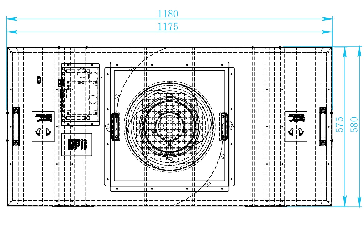FFU 风机过滤单元 1175×575 洁净室层流送风 FFU（直流 310 外转子风机）