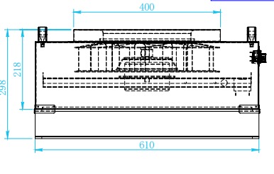 FFU fan filter unit 615×615 clean room ceiling FFU (inner rotor 400 aluminum impeller)